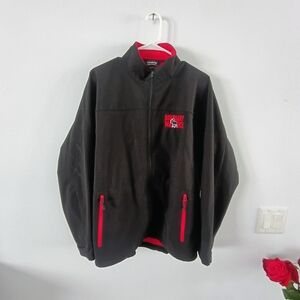 Landway Soft Shell Jacket Black Red Boundary Waters Mens Medium Outdoor Zip